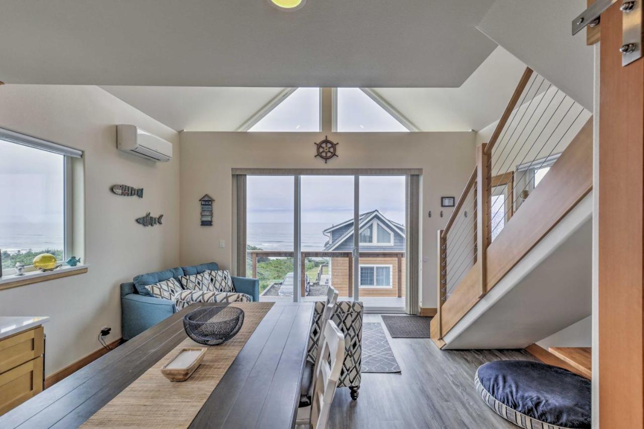 Chic Beachfront Abode With Balcony And Beach Access! Yachats Exterior foto